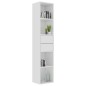 vidaXL Bücherregal Hochglanz-Weiß 36x30x171 cm Holzwerkstoff vidaXL Bücherregal Hochglanz-Weiß 36x30x171 cm Holzwerkstoff