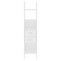 vidaXL Bücherregal Weiß 40x35x180 cm Holzwerkstoff vidaXL Bücherregal Weiß 40x35x180 cm Holzwerkstoff