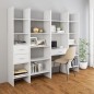 vidaXL Bücherregal Weiß 40x35x180 cm Holzwerkstoff vidaXL Bücherregal Weiß 40x35x180 cm Holzwerkstoff