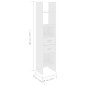 vidaXL Bücherregal Weiß 40x35x180 cm Holzwerkstoff vidaXL Bücherregal Weiß 40x35x180 cm Holzwerkstoff