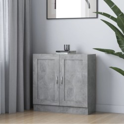 vidaXL Bücherschrank Betongrau 82,5x30,5x80 cm Holzwerkstoff