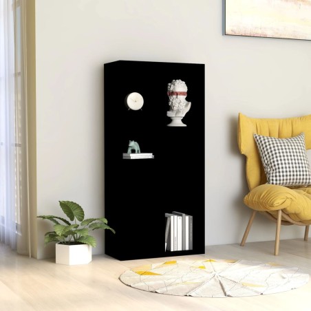 vidaXL Bücherregal Schwarz 50x25x106 cm Holzwerkstoff