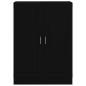 vidaXL Bücherschrank Schwarz 82,5x30,5x115 cm Holzwerkstoff