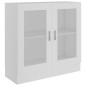 vidaXL Vitrinenschrank Weiß 82,5x30,5x80 cm Holzwerkstoff vidaXL Vitrinenschrank Weiß 82,5x30,5x80 cm Holzwerkstoff