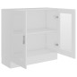 vidaXL Vitrinenschrank Weiß 82,5x30,5x80 cm Holzwerkstoff vidaXL Vitrinenschrank Weiß 82,5x30,5x80 cm Holzwerkstoff