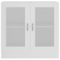 vidaXL Vitrinenschrank Weiß 82,5x30,5x80 cm Holzwerkstoff vidaXL Vitrinenschrank Weiß 82,5x30,5x80 cm Holzwerkstoff
