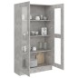 vidaXL Vitrinenschrank Betongrau 82,5x30,5x150 cm Holzwerkstoff vidaXL Vitrinenschrank Betongrau 82,5x30,5x150 cm Holzwerkstoff