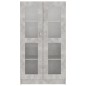 vidaXL Vitrinenschrank Betongrau 82,5x30,5x150 cm Holzwerkstoff vidaXL Vitrinenschrank Betongrau 82,5x30,5x150 cm Holzwerkstoff