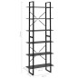 vidaXL Hochschrank Grau 80x30x210 cm Holzwerkstoff vidaXL Hochschrank Grau 80x30x210 cm Holzwerkstoff