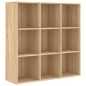 vidaXL Bücherregal Sonoma-Eiche 98x29x97,5 cm Holzwerkstoff vidaXL Bücherregal Sonoma-Eiche 98x29x97,5 cm Holzwerkstoff