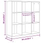 vidaXL Bücherregal Sonoma-Eiche 98x29x97,5 cm Holzwerkstoff vidaXL Bücherregal Sonoma-Eiche 98x29x97,5 cm Holzwerkstoff