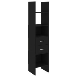 vidaXL Bücherregal Schwarz 40x35x180 cm Holzwerkstoff