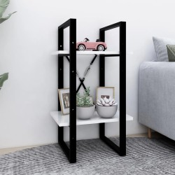 vidaXL Bücherregal 2 Fächer Weiß 40x30x70 cm Holzwerkstoff