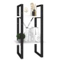vidaXL Bücherregal 2 Fächer Weiß 40x30x70 cm Holzwerkstoff vidaXL Bücherregal 2 Fächer Weiß 40x30x70 cm Holzwerkstoff