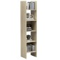 vidaXL Bücherregal Sonoma-Eiche 40x35x180 cm Holzwerkstoff