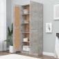 vidaXL Bücherschrank Betongrau 82,5x30,5x185,5 cm Holzwerkstoff vidaXL Bücherschrank Betongrau 82,5x30,5x185,5 cm Holzwerkstoff