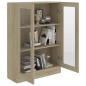 vidaXL Vitrinenschrank Sonoma-Eiche 82,5x30,5x115 cm Holzwerkstoff vidaXL Vitrinenschrank Sonoma-Eiche 82,5x30,5x115 cm Holzwerkstoff