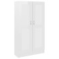 vidaXL Bücherschrank Hochglanz-Weiß 82,5x30,5x150 cm Holzwerkstoff vidaXL Bücherschrank Hochglanz-Weiß 82,5x30,5x150 cm Holzwerkstoff
