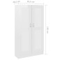 vidaXL Bücherschrank Hochglanz-Weiß 82,5x30,5x150 cm Holzwerkstoff vidaXL Bücherschrank Hochglanz-Weiß 82,5x30,5x150 cm Holzwerkstoff