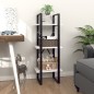 vidaXL Bücherregal 3 Fächer Weiß 40x30x105 cm Holzwerkstoff vidaXL Bücherregal 3 Fächer Weiß 40x30x105 cm Holzwerkstoff