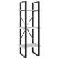 vidaXL Bücherregal 3 Fächer Weiß 40x30x105 cm Holzwerkstoff vidaXL Bücherregal 3 Fächer Weiß 40x30x105 cm Holzwerkstoff