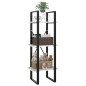vidaXL Bücherregal 3 Fächer Weiß 40x30x105 cm Holzwerkstoff vidaXL Bücherregal 3 Fächer Weiß 40x30x105 cm Holzwerkstoff