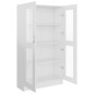 vidaXL Vitrinenschrank Hochglanz-Weiß 82,5x30,5x150 cm Holzwerkstoff vidaXL Vitrinenschrank Hochglanz-Weiß 82,5x30,5x150 cm Holzwerkstoff