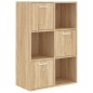 vidaXL Lagerschrank Sonoma-Eiche 60x29,5x90 cm Holzwerkstoff vidaXL Lagerschrank Sonoma-Eiche 60x29,5x90 cm Holzwerkstoff