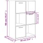 vidaXL Lagerschrank Sonoma-Eiche 60x29,5x90 cm Holzwerkstoff vidaXL Lagerschrank Sonoma-Eiche 60x29,5x90 cm Holzwerkstoff