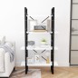vidaXL Bücherregal 4 Fächer Weiß 80x30x140 cm Holzwerkstoff vidaXL Bücherregal 4 Fächer Weiß 80x30x140 cm Holzwerkstoff