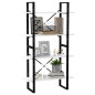 vidaXL Bücherregal 4 Fächer Weiß 80x30x140 cm Holzwerkstoff vidaXL Bücherregal 4 Fächer Weiß 80x30x140 cm Holzwerkstoff