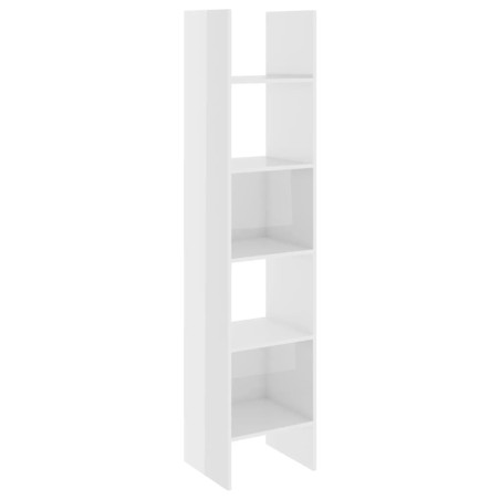 vidaXL Bücherregal Hochglanz-Weiß 40x35x180 cm Holzwerkstoff