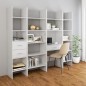 vidaXL Bücherregal Hochglanz-Weiß 40x35x180 cm Holzwerkstoff vidaXL Bücherregal Hochglanz-Weiß 40x35x180 cm Holzwerkstoff