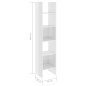 vidaXL Bücherregal Hochglanz-Weiß 40x35x180 cm Holzwerkstoff vidaXL Bücherregal Hochglanz-Weiß 40x35x180 cm Holzwerkstoff