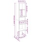 vidaXL Bücherregal Sonoma-Eiche 36x30x171 cm Holzwerkstoff vidaXL Bücherregal Sonoma-Eiche 36x30x171 cm Holzwerkstoff