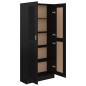 vidaXL Bücherschrank Hochglanz-Schwarz 82,5x30,5x185,5cm Holzwerkstoff vidaXL Bücherschrank Hochglanz-Schwarz 82,5x30,5x185,5cm Holzwerkstoff