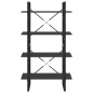 vidaXL Bücherregal 4 Fächer Grau 80x30x140 cm Holzwerkstoff vidaXL Bücherregal 4 Fächer Grau 80x30x140 cm Holzwerkstoff