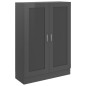 vidaXL Bücherschrank Hochglanz-Grau 82,5x30,5x115 cm Holzwerkstoff vidaXL Bücherschrank Hochglanz-Grau 82,5x30,5x115 cm Holzwerkstoff