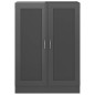 vidaXL Bücherschrank Hochglanz-Grau 82,5x30,5x115 cm Holzwerkstoff vidaXL Bücherschrank Hochglanz-Grau 82,5x30,5x115 cm Holzwerkstoff