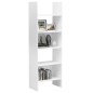 vidaXL Bücherregal Hochglanz-Weiß 60x35x180 cm Holzwerkstoff vidaXL Bücherregal Hochglanz-Weiß 60x35x180 cm Holzwerkstoff