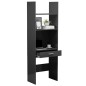 vidaXL Bücherregal Hochglanz-Grau 60x35x180 cm Holzwerkstoff vidaXL Bücherregal Hochglanz-Grau 60x35x180 cm Holzwerkstoff
