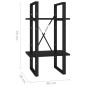 vidaXL Bücherregal 2 Fächer Schwarz 40x30x70 cm Holzwerkstoff vidaXL Bücherregal 2 Fächer Schwarz 40x30x70 cm Holzwerkstoff