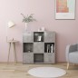 vidaXL Bücherregal Betongrau 90x30x90 cm Holzwerkstoff vidaXL Bücherregal Betongrau 90x30x90 cm Holzwerkstoff