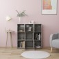 vidaXL Bücherregal Betongrau 90x30x90 cm Holzwerkstoff vidaXL Bücherregal Betongrau 90x30x90 cm Holzwerkstoff