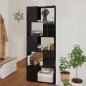 vidaXL Bücherregal Raumteiler Hochglanz-Schwarz 60x24x155 cm vidaXL Bücherregal Raumteiler Hochglanz-Schwarz 60x24x155 cm