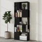 vidaXL Bücherregal Raumteiler Hochglanz-Schwarz 60x24x155 cm vidaXL Bücherregal Raumteiler Hochglanz-Schwarz 60x24x155 cm