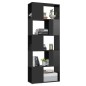 vidaXL Bücherregal Raumteiler Hochglanz-Schwarz 60x24x155 cm vidaXL Bücherregal Raumteiler Hochglanz-Schwarz 60x24x155 cm