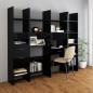 vidaXL Bücherregal Hochglanz-Schwarz 60x35x180 cm Holzwerkstoff vidaXL Bücherregal Hochglanz-Schwarz 60x35x180 cm Holzwerkstoff