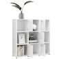 vidaXL Bücherregal Hochglanz-Weiß 90x30x90 cm Holzwerkstoff vidaXL Bücherregal Hochglanz-Weiß 90x30x90 cm Holzwerkstoff