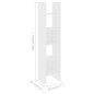 vidaXL Bücherregal Weiß 40x35x180 cm Holzwerkstoff vidaXL Bücherregal Weiß 40x35x180 cm Holzwerkstoff